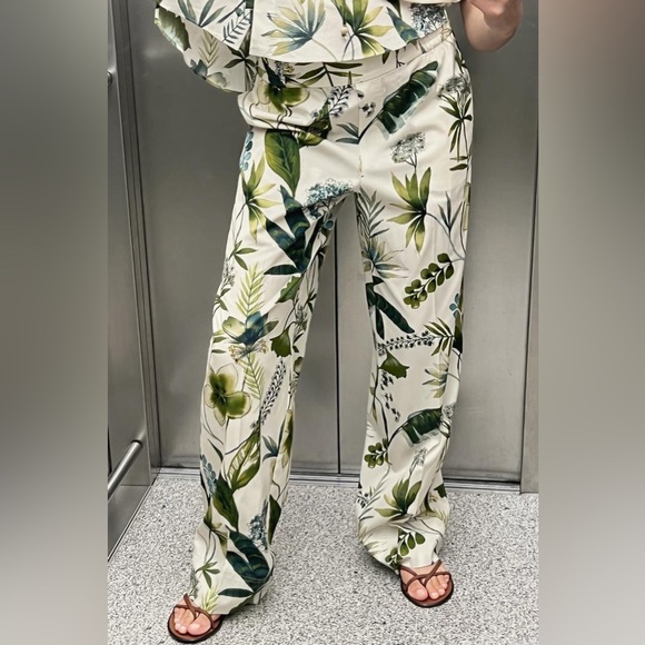 Zara Floral Print Pants - Picture 8 of 8